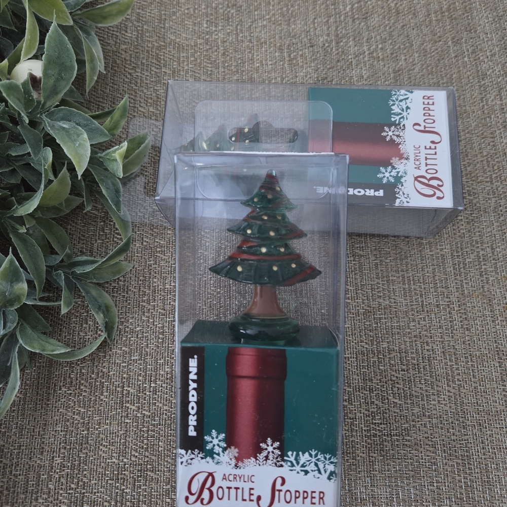 Prodyne Festive Christmas Tree Bottle Stopper